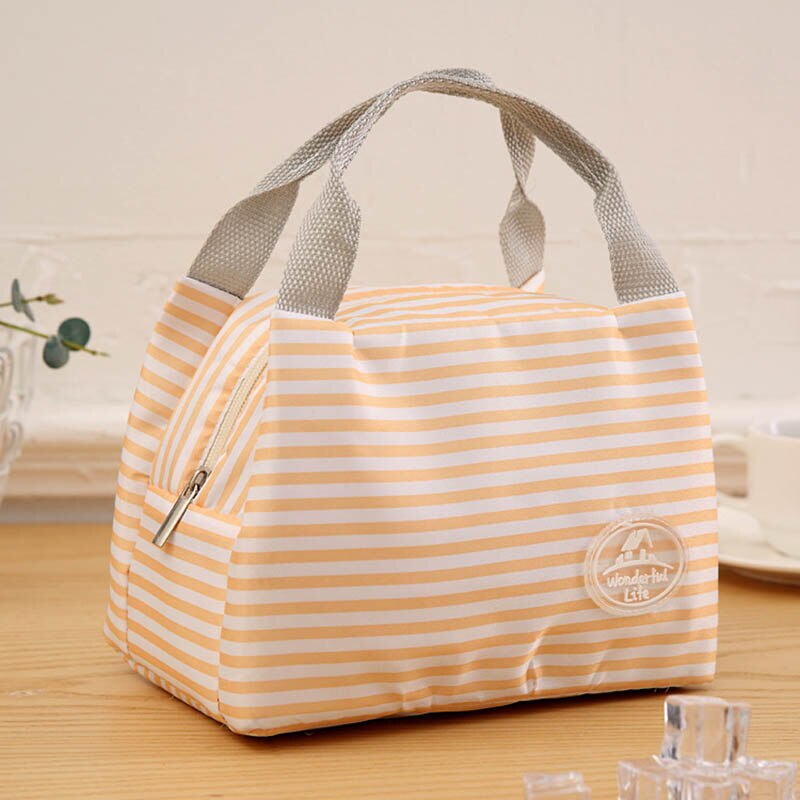 Geïsoleerde Lunch Tassen voor Vrouwen Kids Multi-functionele Lunchbox Picknick Voedsel Opslag Thermische Zak: 02 lunch bag