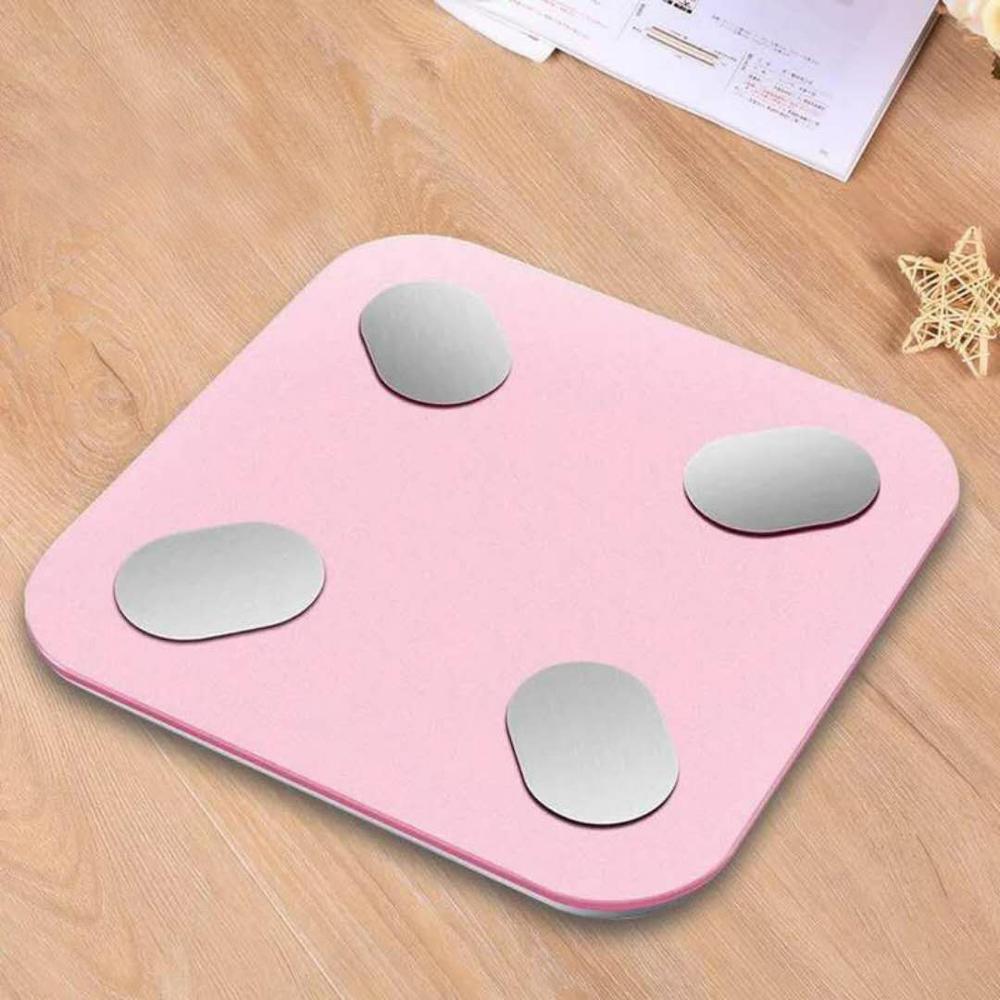 040Weighing Scale Mobile Phone Bluetooth Smart Body Fat Scale Electronic Weighing Scale Good: Pink
