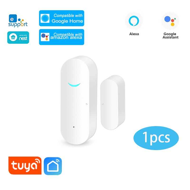 Panamalar Door Window Sensor Wifi Door Sensor, Detects Open and Closed Front Door Rear, Sends Alerts, Alexa Compatible, Smart Auto Switch for Lighting Accessory