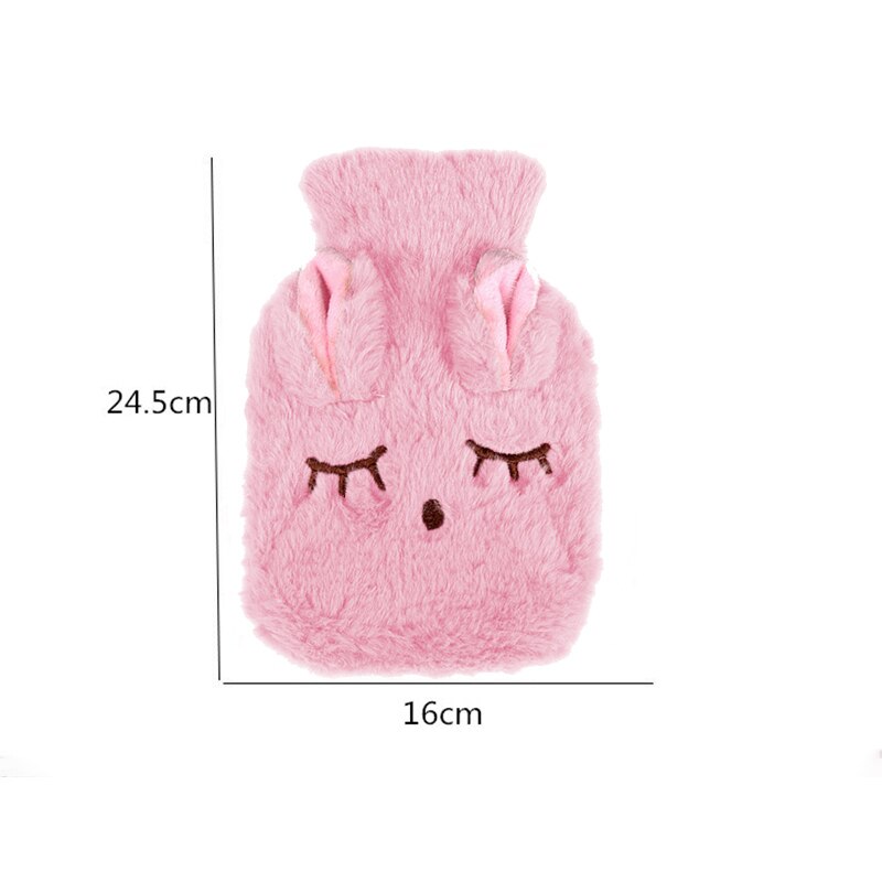 Hiver dames petit chauffe-main en peluche amovible et lavable bouillotte mignon forme animale sac à main bouillotte