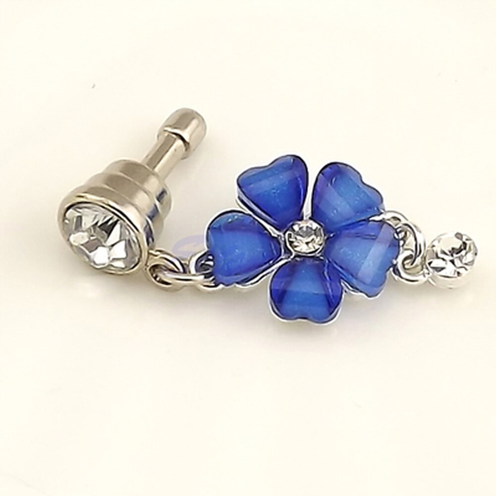 3,5mm Kristall Blume Kopfhörer Anti Staub Stecker Kappe Stopper für telefon