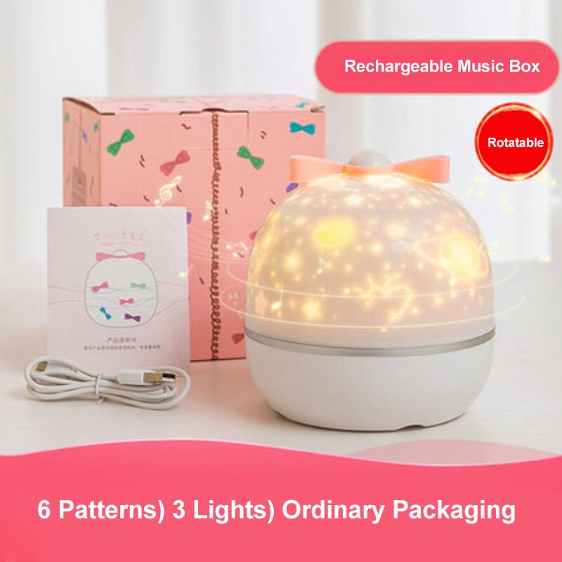 Xiaomi Mijia Cosmos de la estrella proyector lámpara LED estrellado cielo proyector lámpara de cama de dormitorio de los niños cama dormir escritorio lámpara de noche de: charging Music Box