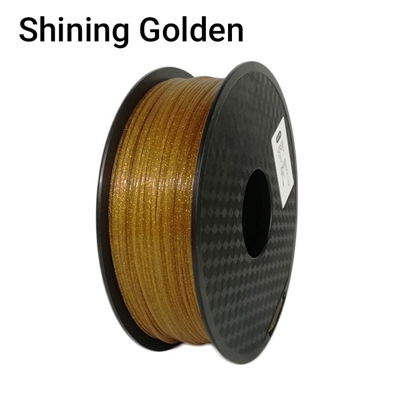 TOPZEAL – Filament brillant pour imprimante 3D, 1KG, 1.75mm +/- 0.03mm, brillant, noir, bleu, rose, doré, argent: Golden