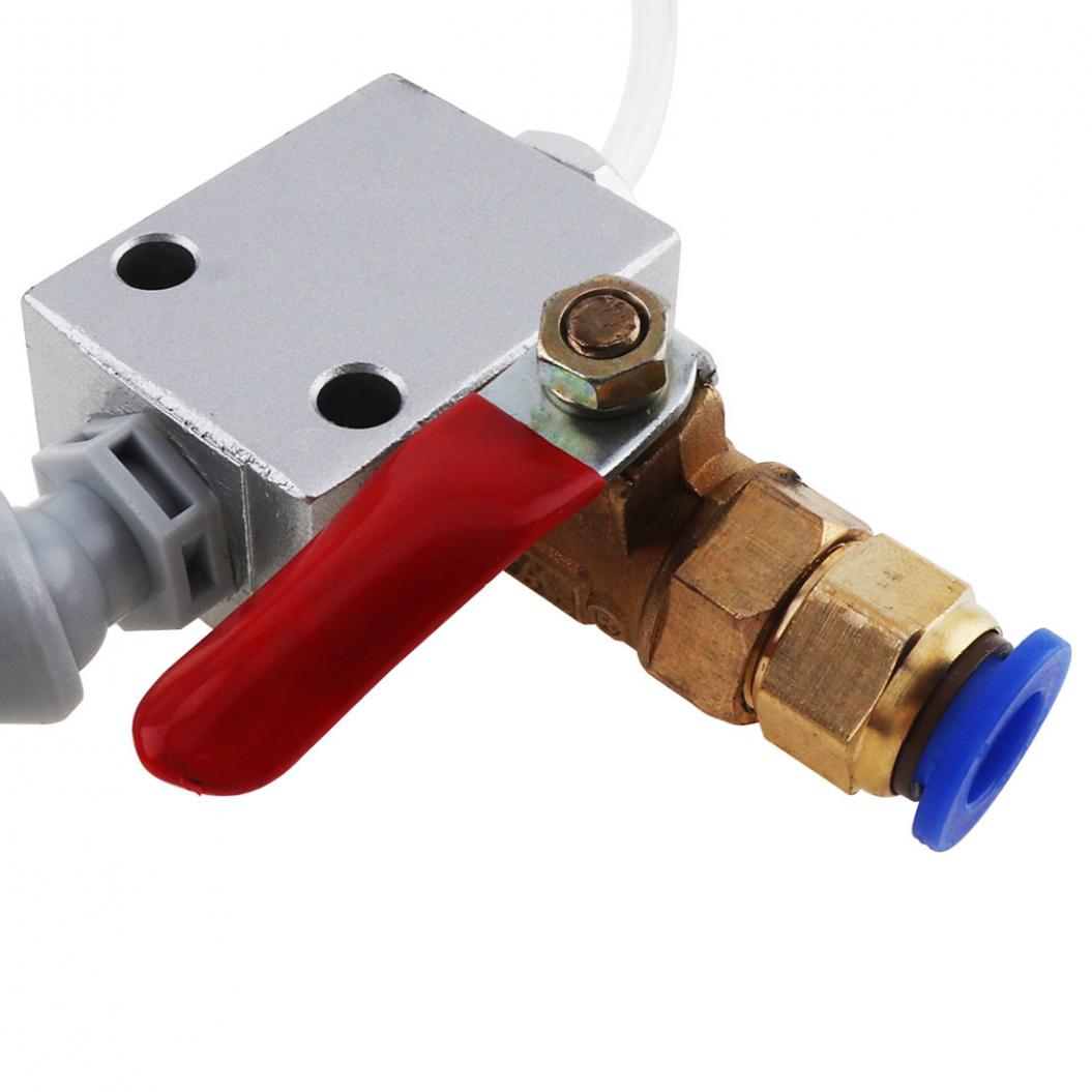 Witte Buis Inbrengen Cooling Spuit Met Kogelkraan Aanpassing Sluit 8 Mm Air Pijp Voor Metalen Snijden Graveren Cooling Machine