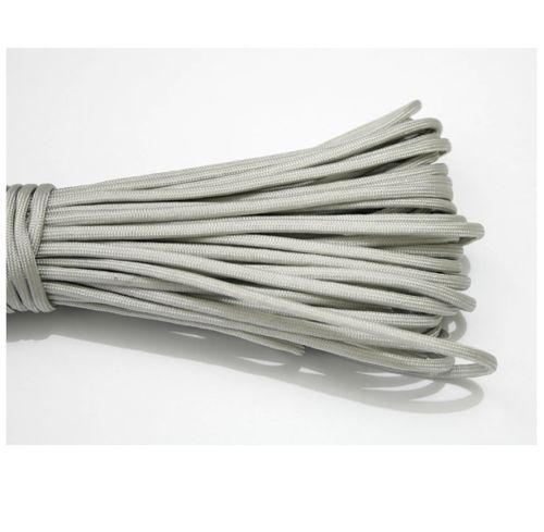 50FT 100FT 550 Parachute Cord Lanyard Tent Rope Mil Spec Type III 7 Strand Paracord For Hiking Camping: Light Grey