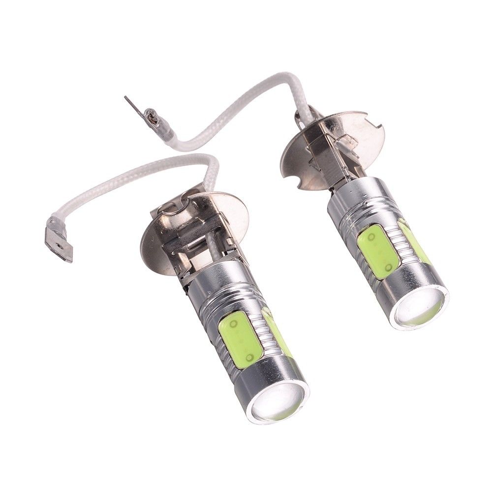 2 stuks  * h3 7.5w auto led koplampen super heldere auto mistlamp cob 12v 6000k witte lamp  h3 mistlampen