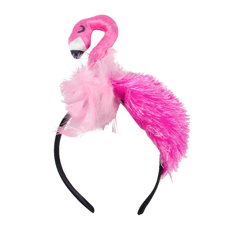 Decoración de de flamenco rosa, flamenco hawaiano, de cumpleaños para niñas, vajilla desechable, plato de papel, taza, diadema de flamenco de paja: Caqui oscuro
