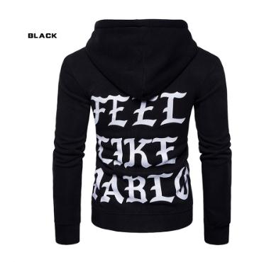 Quente 2021 inverno ao ar livre antumn concisa letras impressão jogging roupas esportivas de manga comprida jaqueta velo hoodies camisola: XL / Preto