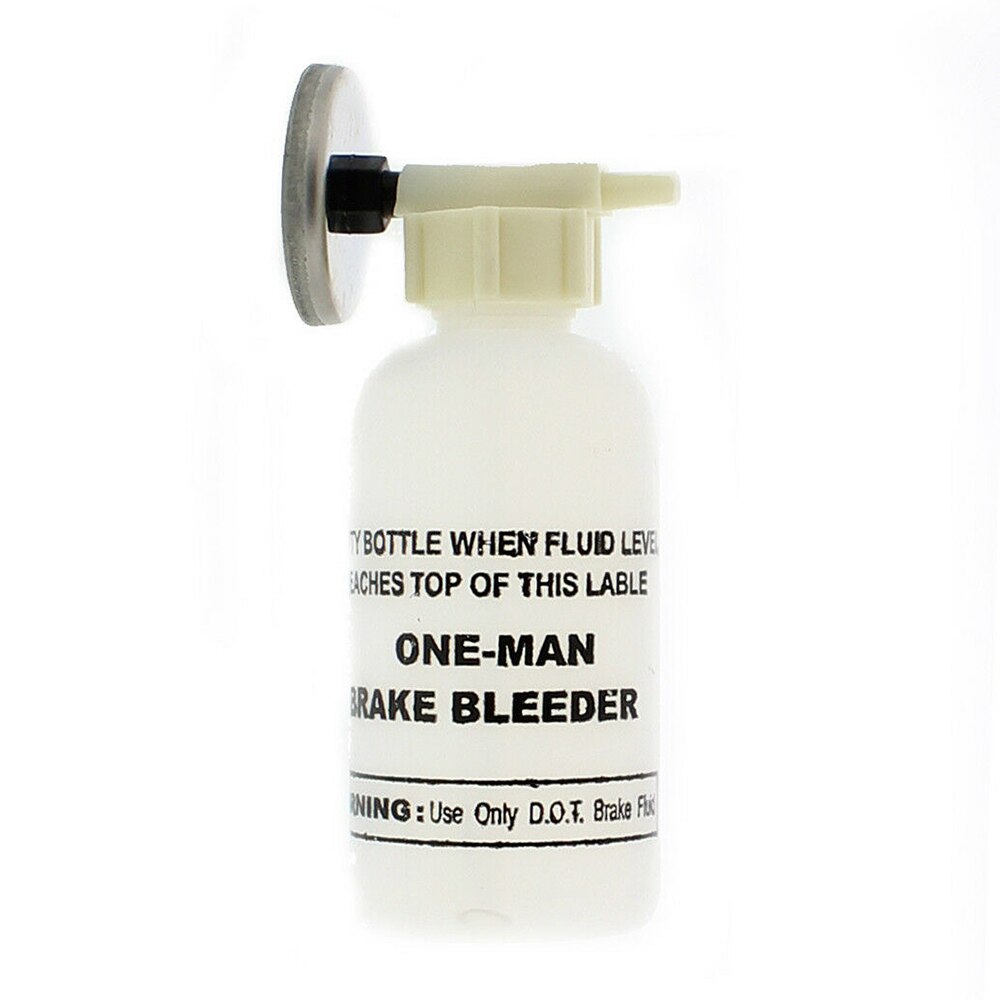 Brake Bleeder Kit Small Automotive Bottle Bleeding Kit With Magnet One Man Jobs PE White & Black Tire Repair Tools