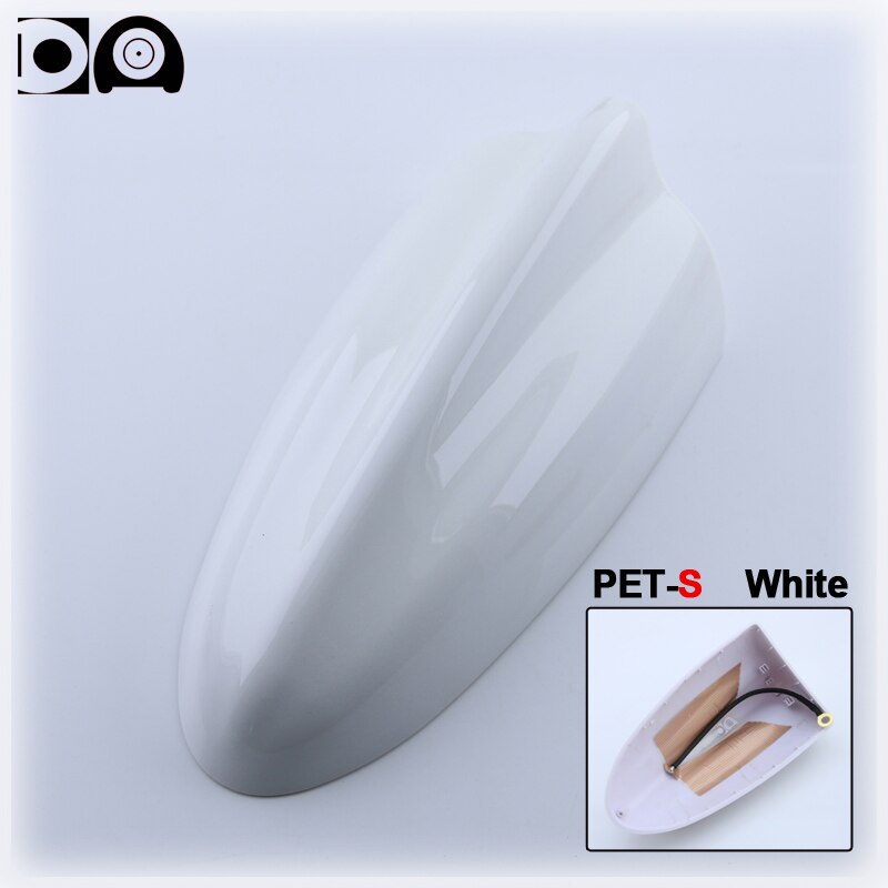 Peinture de Piano en plastique ABS, antenne d'autoradio Super shark fin, accessoires spéciaux pour Lexus CT200h, PET-S PET-L: White PET S