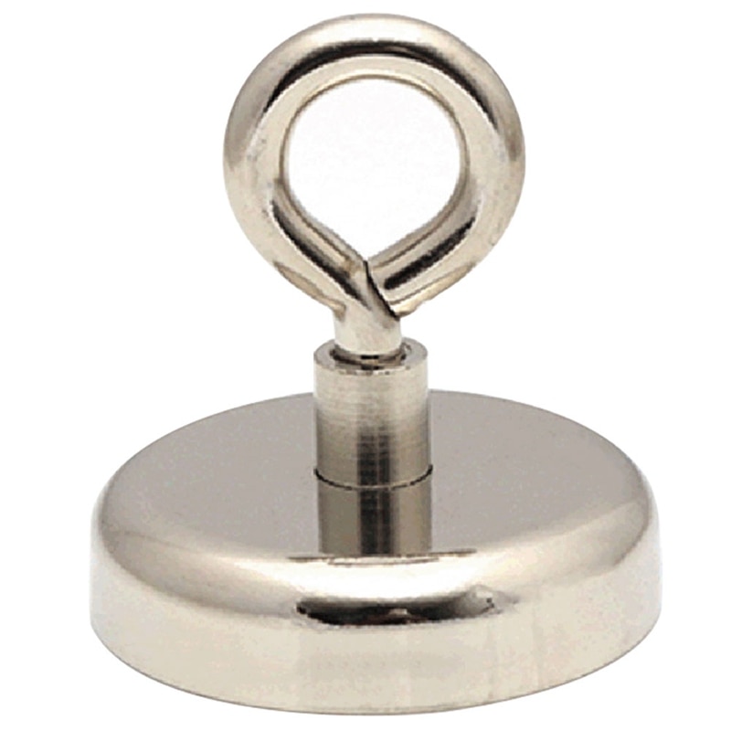8 Sizes Strong Powerful Round Neodymium Magnet hook salvage magnet sea Fishing equipment Holder Pulling Mounting Pot with ring