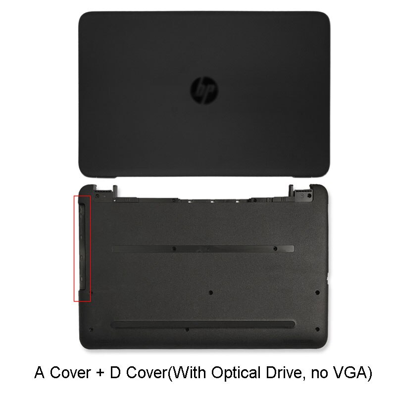 Laptop LCD Back Cover/ Front Bezel/Hinges /Palmrest/Bottom Case For HP 250 G4 G5 255 G4 G5 256 G4 G5 15-AC 15-AF 15-AY Black: A D Cover 2