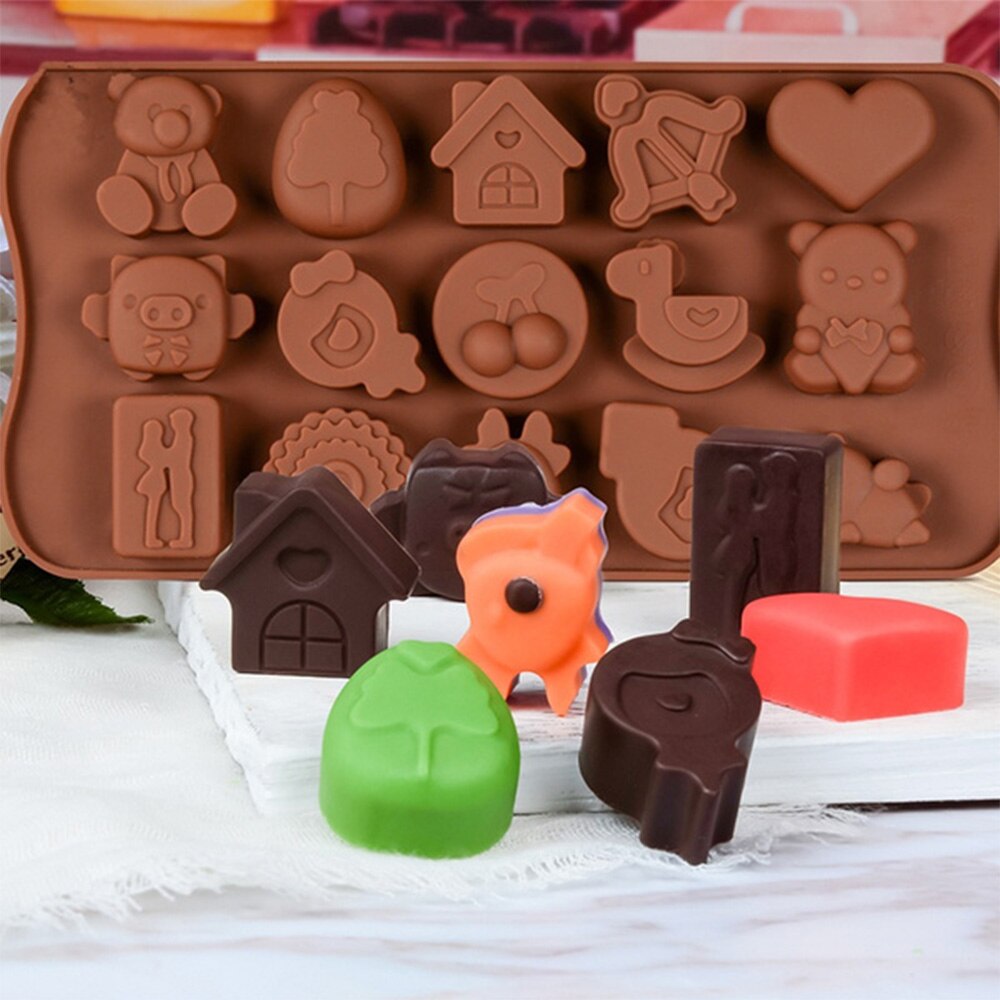 Halloween Chocolade Mould Silicone Fondant Mallen Mooie Chocolade Chocolade Maken Mallen Herbruikbare Non Stick Candy Mallen Tool
