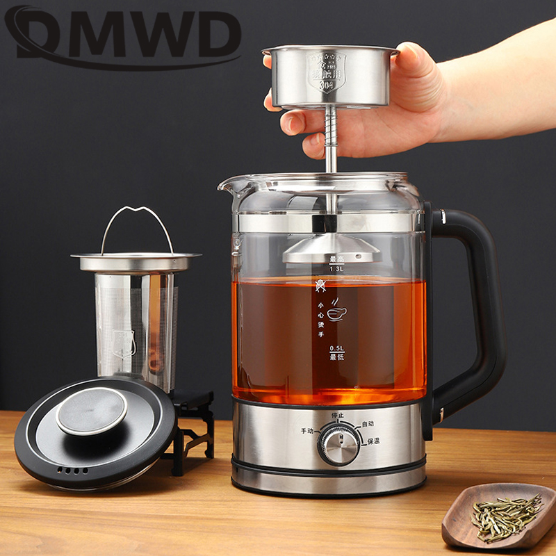 Electric Tea Maker 1.3L Electric Kettle Brewer Tea-leaf Scented Tea Machine Automatic Steam Spray Teapot Teapot Health Kettle