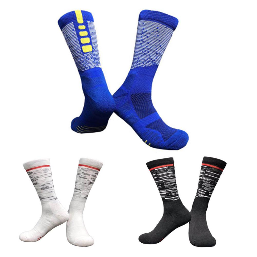 1 Pair of Outdoor Sports Socks Running Training Basketball Socks Ergonomic Polyester Fiber Soft Socks for Men over