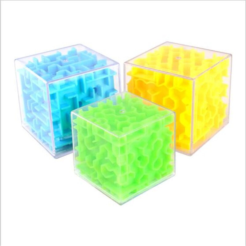 3D Cube Puzzle Maze Toys Balance Hand Game Adult Stress Relief Toys Brain Challenge Education Toys For Children