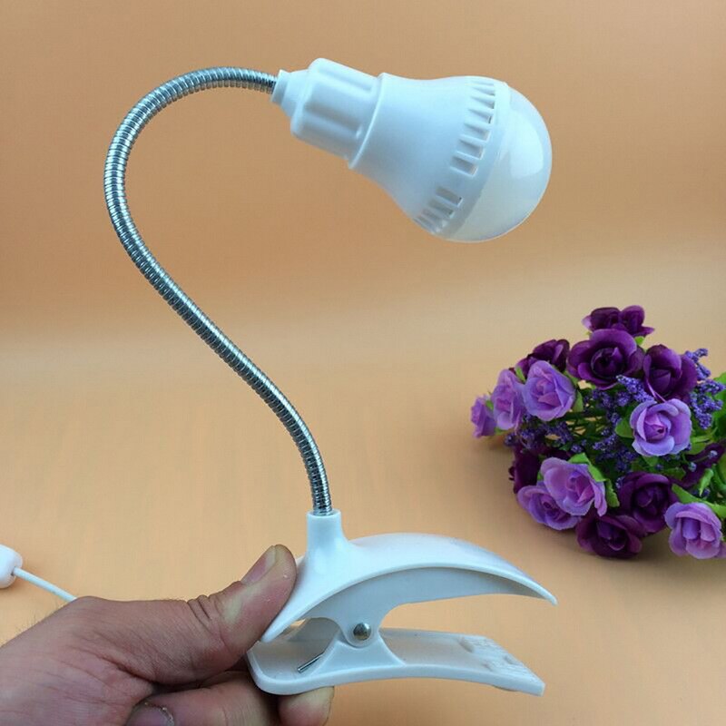 Led Desk Lamps Flexible USB Clipper Clip Eye Protection Reading Light Bedside Table Lamp Student Bed Reading Book Light