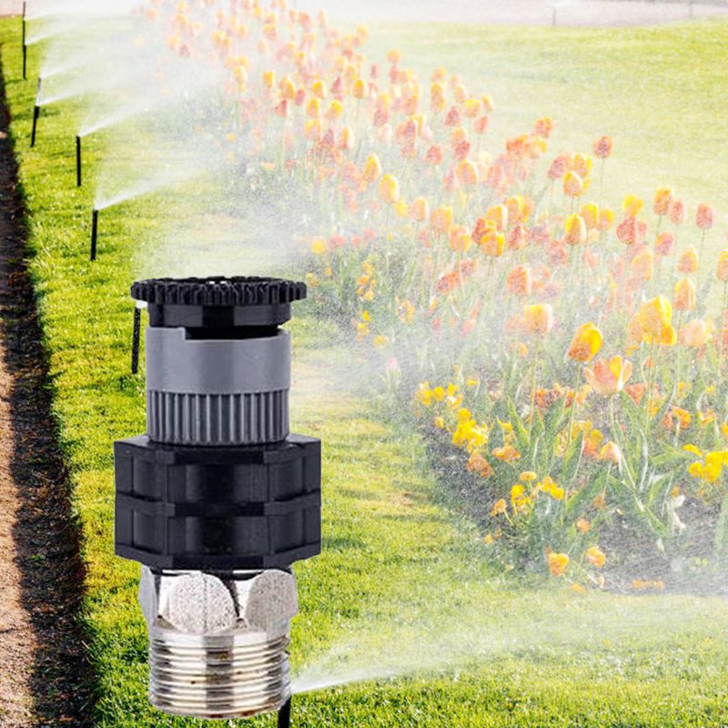 neue 0-360 Grad Wasser Bewässerung Sprinkler Kopf Einstellbar Garten Zerstäubung Düse
