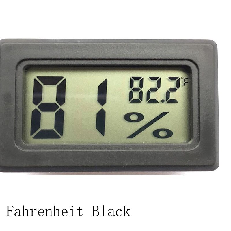Reptile Supplies Barometer 1Pcs Wireless Mini Equipment Thermometer Square LCD Black/White Electronic Digital Temperature: Fahrenheit Black