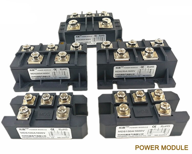 MDS100A 150A 200A 250A 300A Drei-Phase Gleichrichter Brücke MDS100A1600V Brückengleichrichter