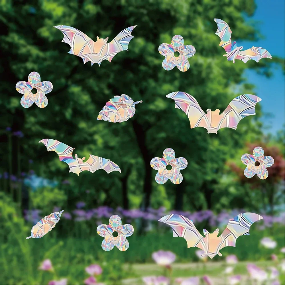 Sunshine Catcher Colorful Window Stickers Rainbow Prism Butterfly Electrostatic Glass Stickers PVC Anti-collision Window Sticker