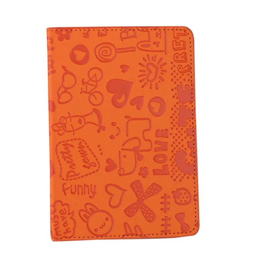 Paspoort Deksel Paspoort Protector Wallet Visitekaartje Zachte Passport Cover Card Case Reizen Waterdichte Vuil Paspoort: Orange