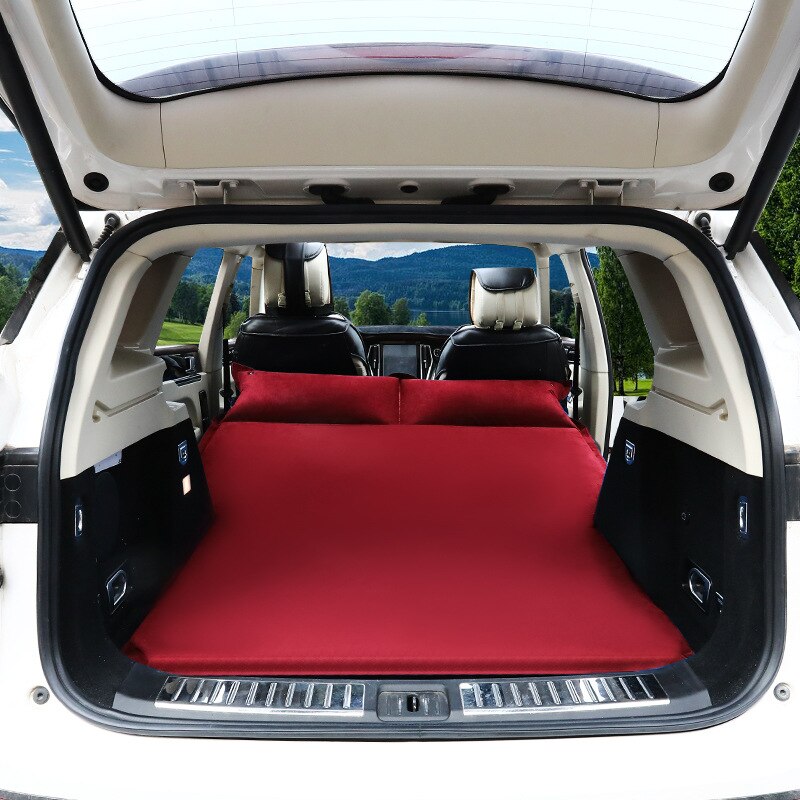 Automatische Aufblasbare Auto Reise Bett SUV Luft Auto Matratze für Zurück Sitz Abdeckung Camping Begleiter PVC Tuch Auf Lagerbier