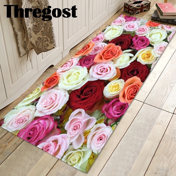 Thregost 3D Gedruckt nicht-Unterhose Schlecht Matten Mikrofaser Dusche Teppich Wasser Absorbierende matt Küche Teppich Flur Boden Teppiche