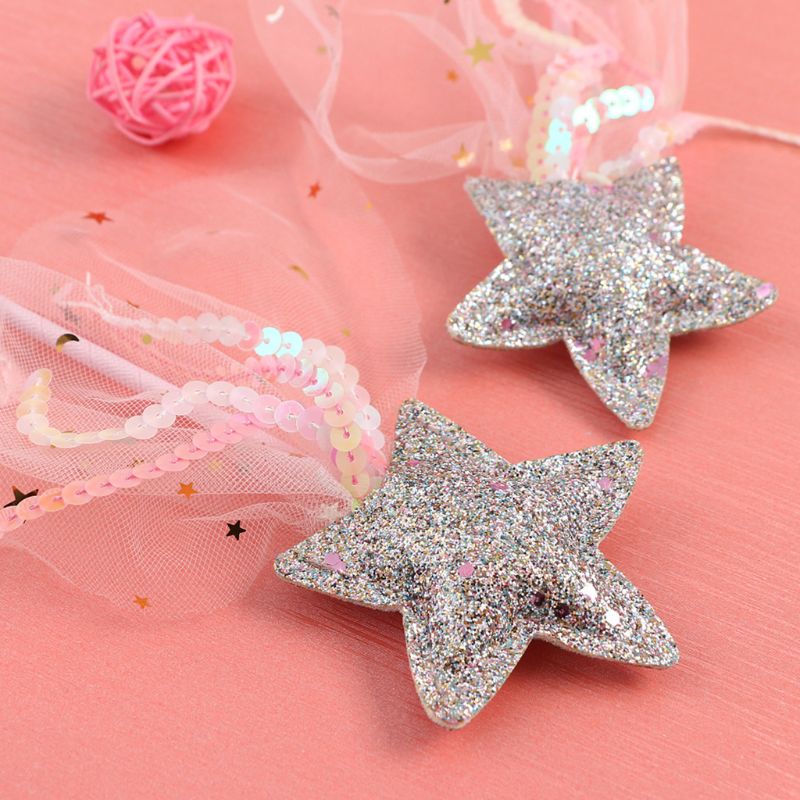 Cute Children Costumes Performance Props Gradient Color Butterfly Princess Angel Wings Fairy Stick Kids Dress Up Playing Toys