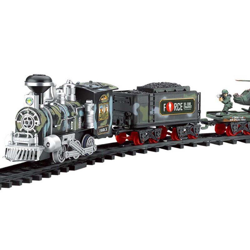 Children Electric Remote Control Rail Train Set Simulation Assembly Model Toy GXMB