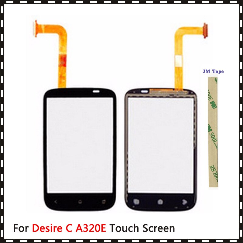 Replacement 3.5" For HTC Desire C A320E Touch Screen Digitizer Sensor Outer Glass Lens Panel