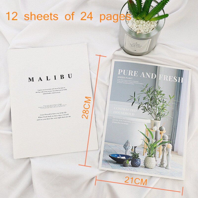 INS Photography propsPicture Album Magazine 28*21 cm DIY Photography Background Adornment Gourmetcosmetics photography props