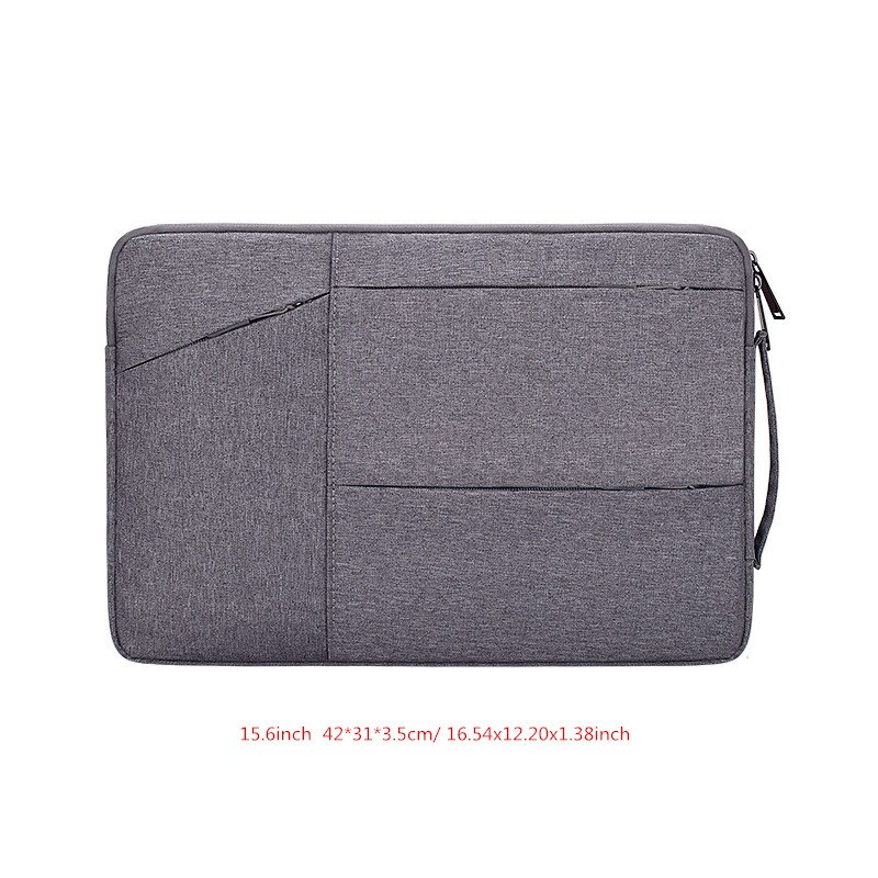 Przenośny neseser Laptop Liner torby męskie damskie Tote odporny na wstrząsy wodoodporny pokrowiec na dokumenty biurowe: Dark gray XL
