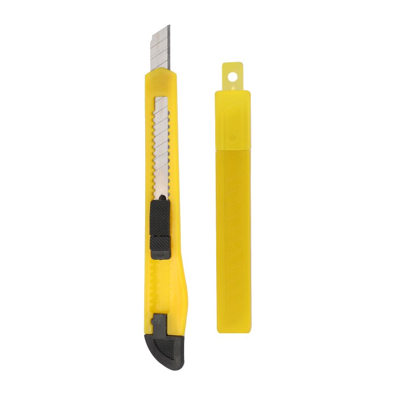 MIUSIE Portable Retractable Utility Knife Office Paper Cutter Stationery Knife DIY Plastic Handle Cutting Knife Wallpaper Knife: Type 7