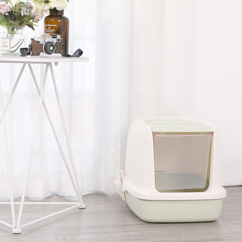 Cats Litter Box Fully Enclosed Cat litter Box Cats toilet Anti-splash Home Pet Toilet Bedpan Anti Splash Cats Litter Box