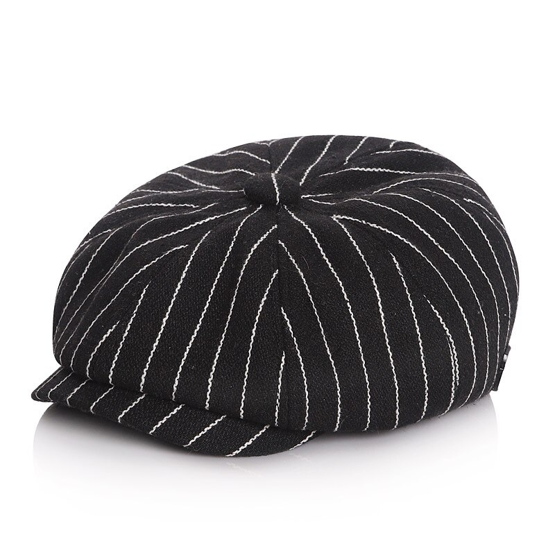Mode Baby Boy Hoed Lente Herfst Baby Cap Voor Jongens Accessoires Vintage Gestreepte Kinderen Hoeden Kids Baret Cap 51/53