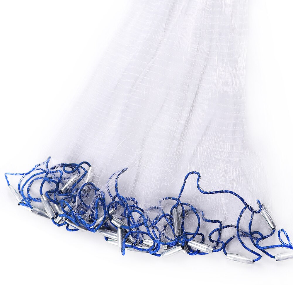 Easy throw Cast Net Diameter 2.4M-7.2M American Style Fishing Net Small Mesh Outdoor Sports Fish Trap Network