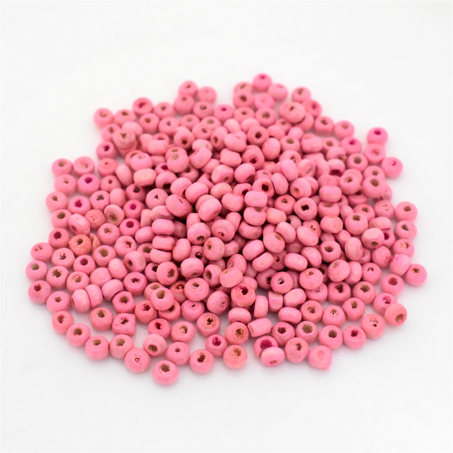 4mm 1000pcs/lot Mixed Colors Tiny Wooden Beads Loose Beads For Making Bracelet Necklace DIY Handmade Jewelry Accessories