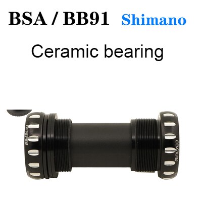 Gineyea bottom bracket bb86 bb91 bb91 BSA for shimano 22 24 19 41 mm ceramic road bike MTB red purple color