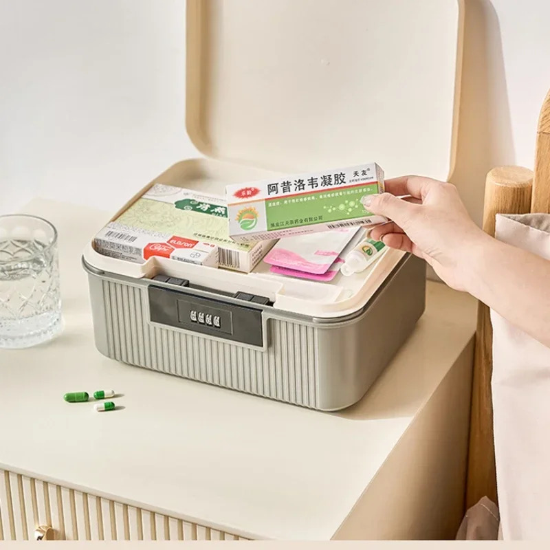 Household Valuables Storage Box, Privacy Documents Safe, Car Password Lock Box, Secure Portable Organizer