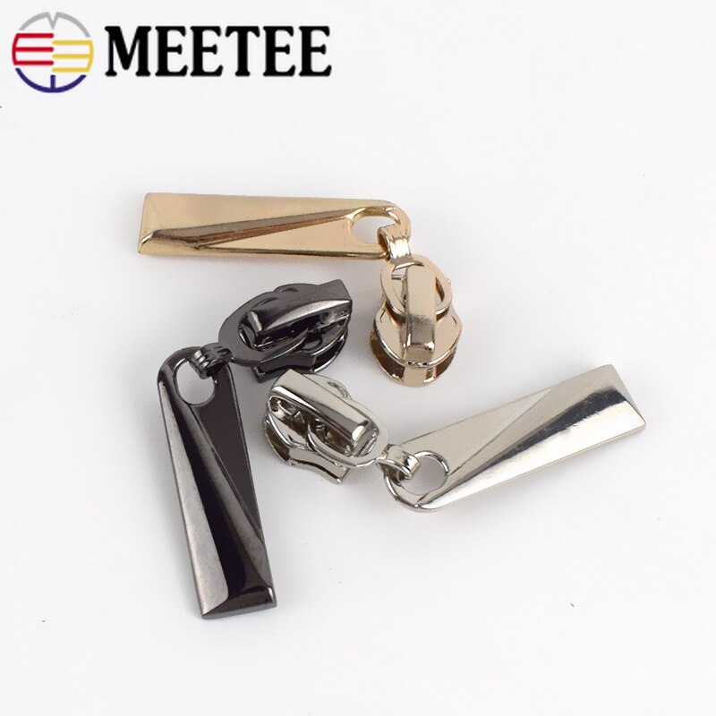 Deslizadores de cremallera 5 # para resina/Nailon/Metal, Kit de reparación de cremalleras, cabeza de cremallera para ropa, chaqueta, abrigo, accesorios de costura DIY, 10 Uds.