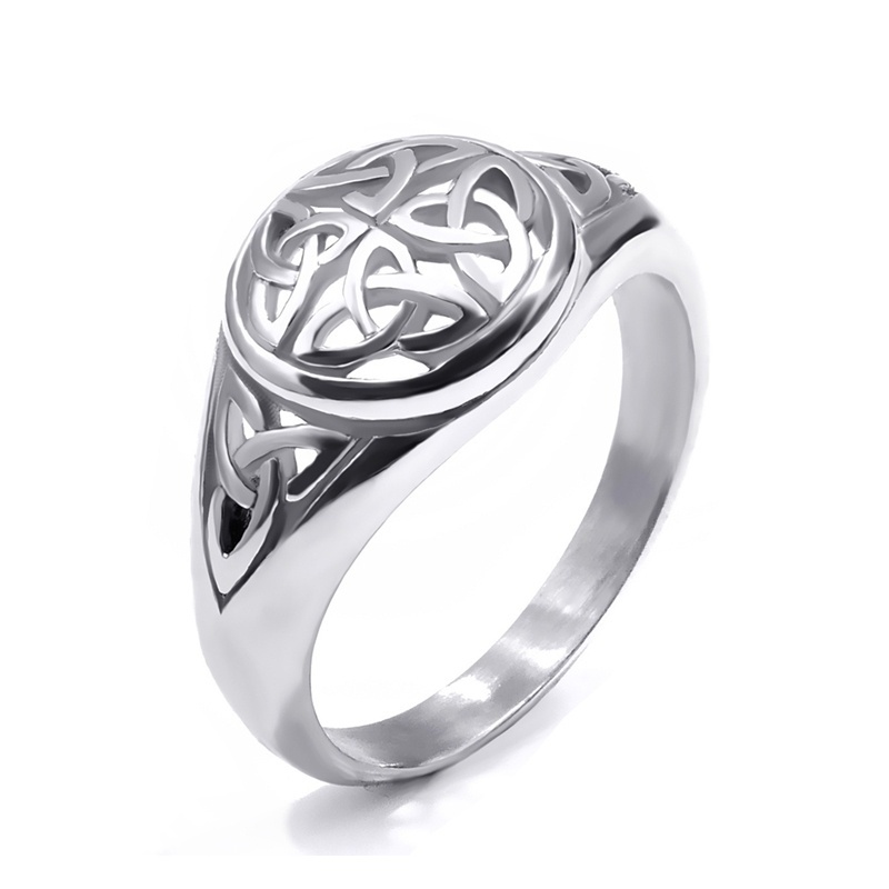 Fdlk kvinders irsk mønster klassisk knude ring jubilæumsring legering smykker størrelse 5-12