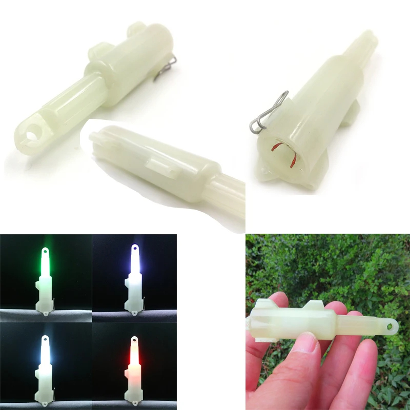 10 stks LED Vissen Lokken Licht Waterdichte Vissen Lamp Groen Rood Blauw Wit Lichtgevende Vis Aantrekken Licht voor Nachtvissen