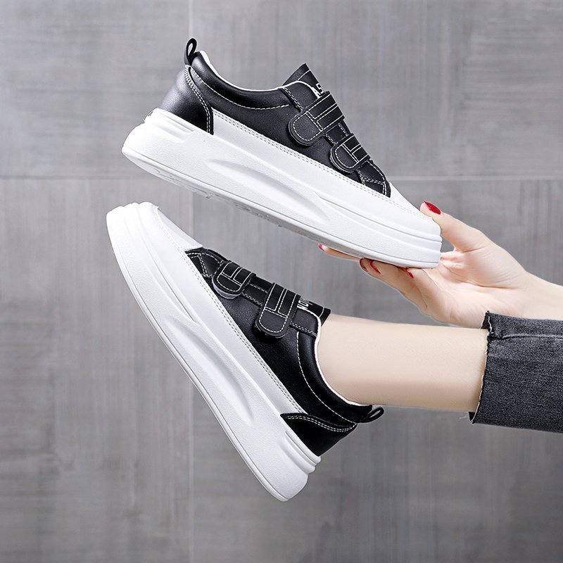 Casual Sport Vrouwen Platte Mode Dames Witte Schoenen Vrouwen Sneakers Antislip Flats Vrouwelijke Zacht Leer Vrouwen gevulkaniseerd Schoenen