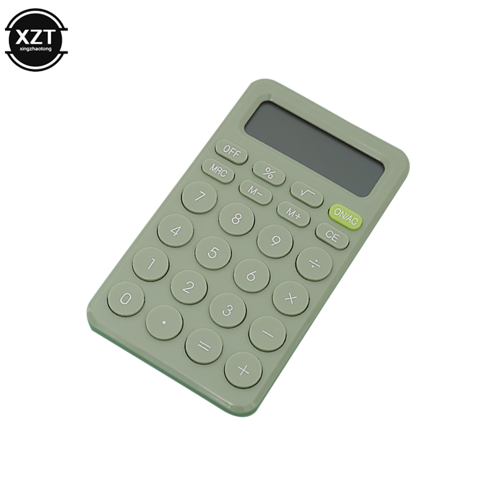 Mini calculadora de escritorio de 8 dígitos, herramienta de contabilidad comercial financiera con botón grande, adecuada para estudiantes de escuela, suministros para pequeñas empresas