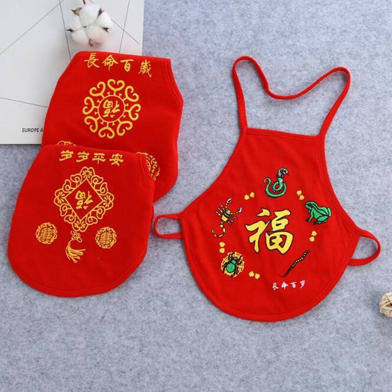 Chinesische Klassische rot Bauch Schürze Geeignet Für Neugeborene Ferien Kleidung Sommer 0-3 Jahre alt