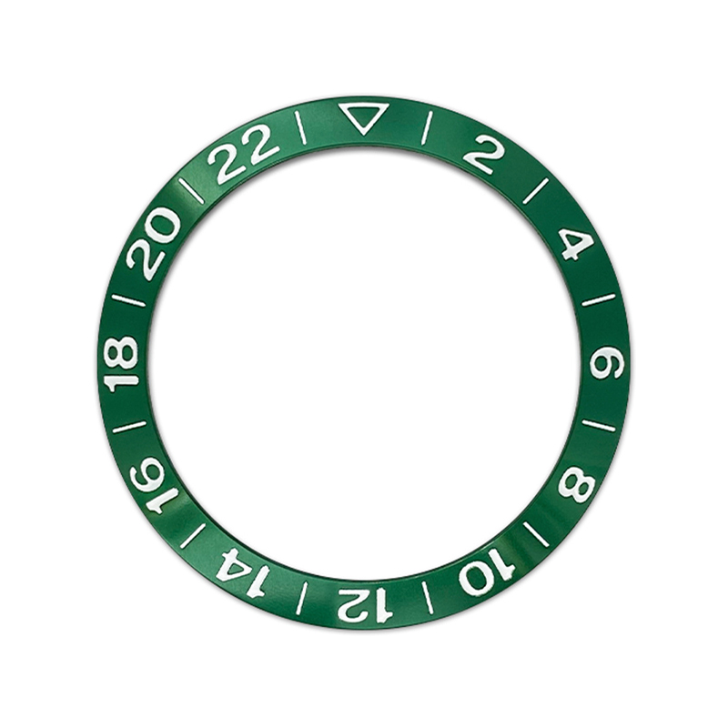 38Mm Gebogen Aluminium Horloge Bezel Insert Ring Past Nh35 Nh36 Skx007 Skx009 Gmt Sub Horloge Case 2-22 Horloge Ring Vervangt Onderdelen: GOLD