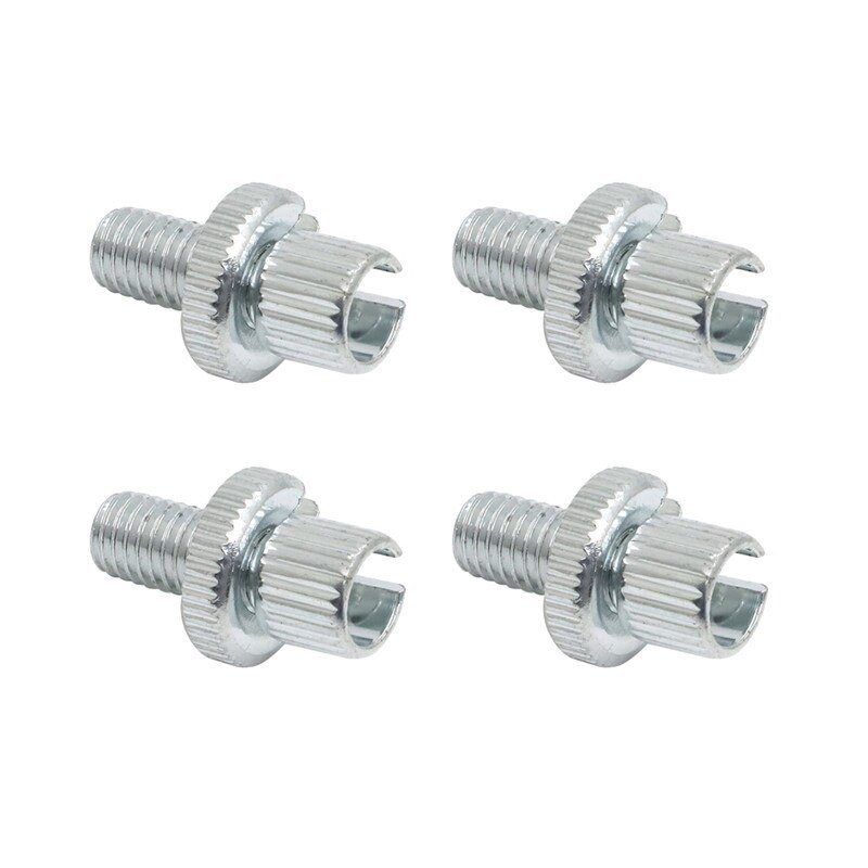 4 Set Universal Chrome Metric Cable Adjuster 8mm M8 ATV Clutch Brake For Honda: Silver