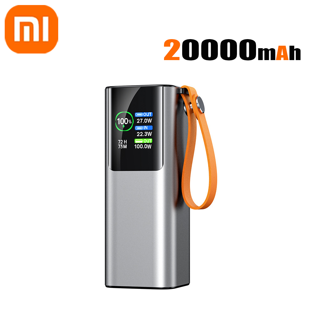 Xiaomi 165w 50000 mah powerbank bärbar pd externt batteri led powerbank för macbook pro för ipad snabbladdningsstation: Guld-