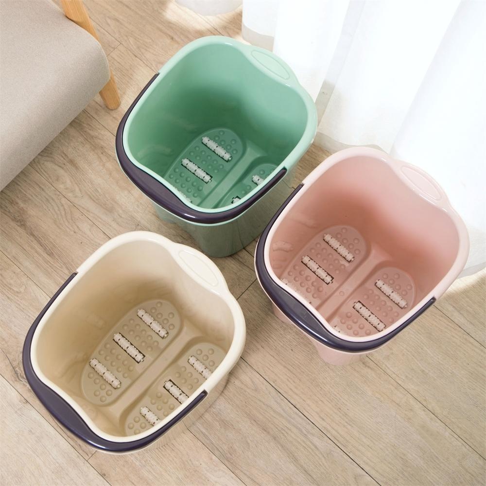 Super Large Plastic Bucket Foot Bath Bucket Bathroom Foot Tub Wash Basin Laundry Buckets Portable Water Container Pail